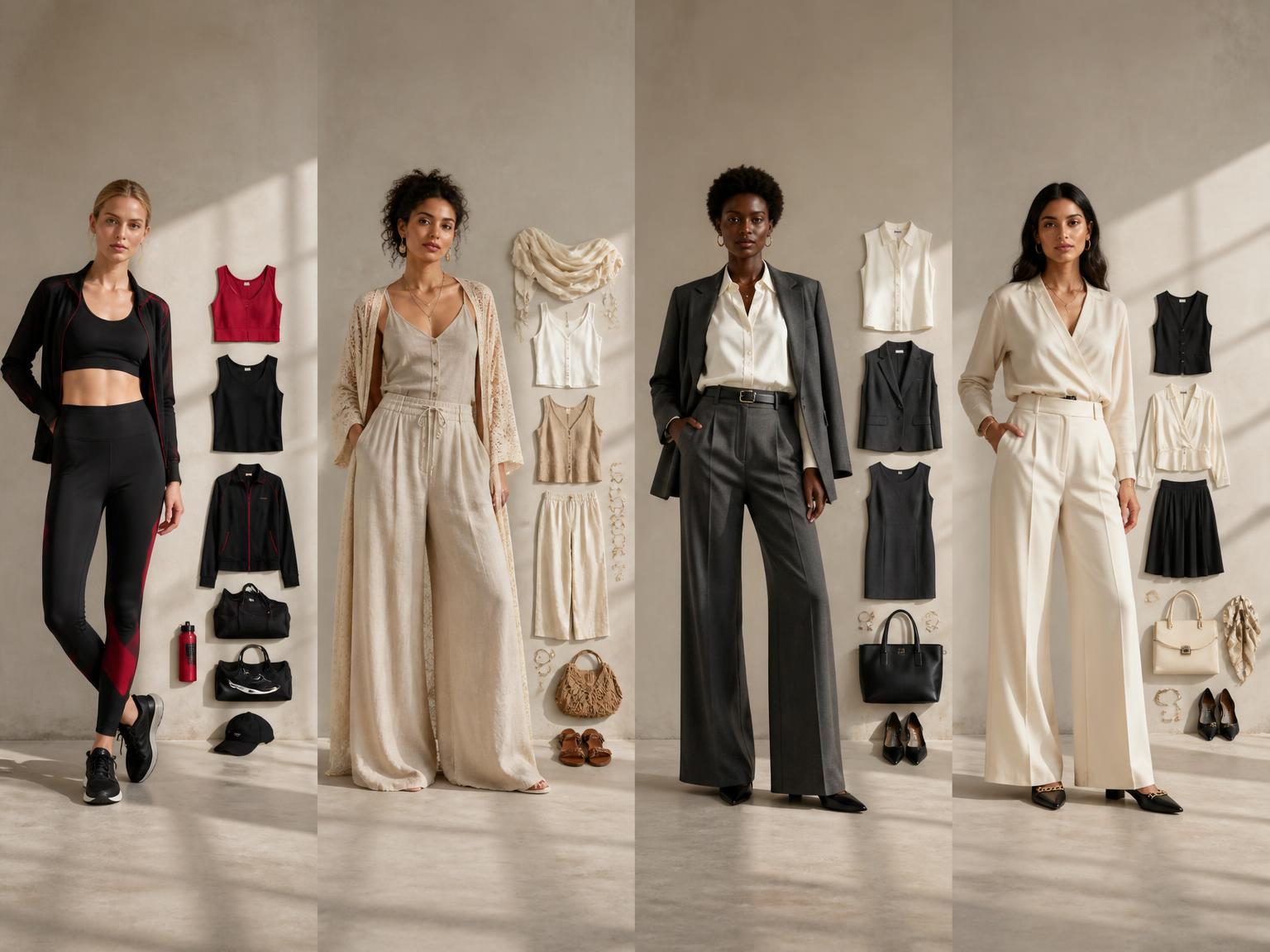 South African women wearing curated Spring/Summer capsule wardrobes